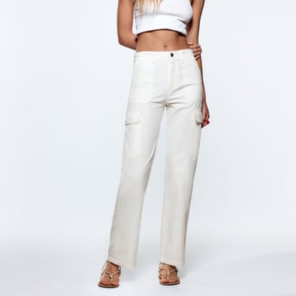 Zara white cargos